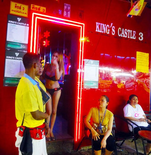 Bangkok ladyboy bar king's castle 3 at Patpong
